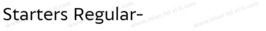 Starters Regular字体转换